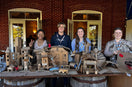 Cardboard artworks created by using CANARY box cutters